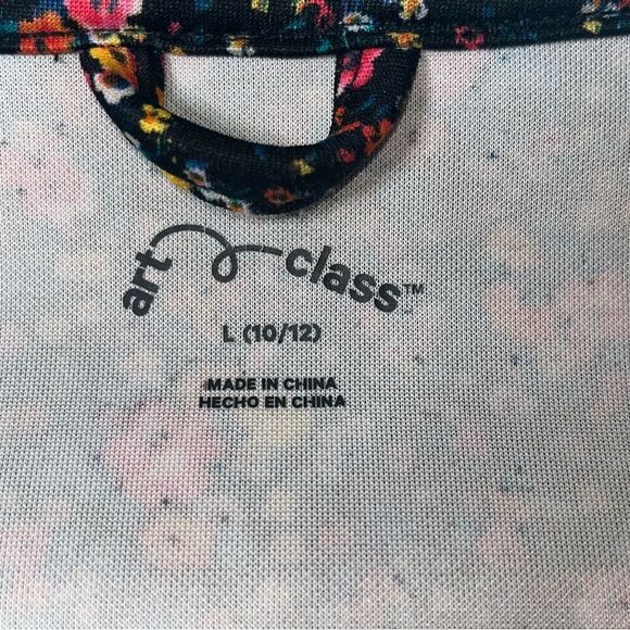 Art Class Floral Zip Girls Jacket Size L (10/12) - Picture 3 of 6